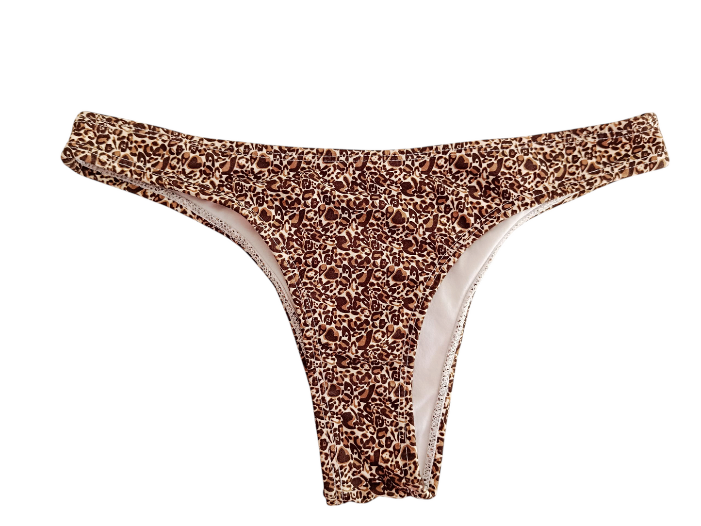 Braguita Ana estilo brasileño – Bikini tanga M estampado animal print