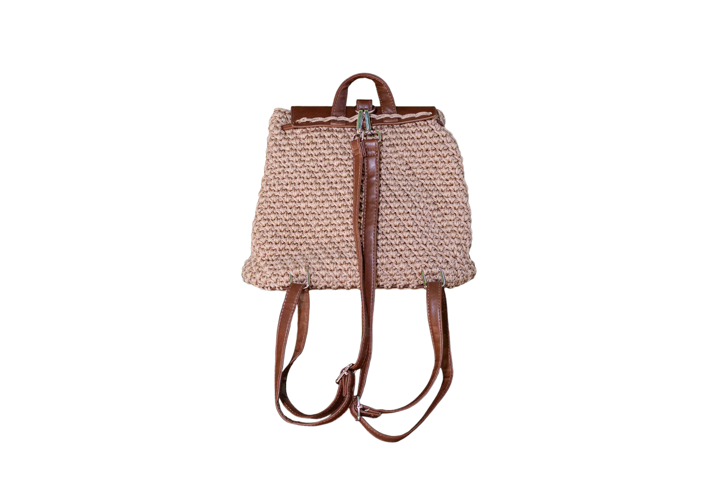 Mochila de Crochet Hecha a Mano – Estilo Artesanal y Sostenible