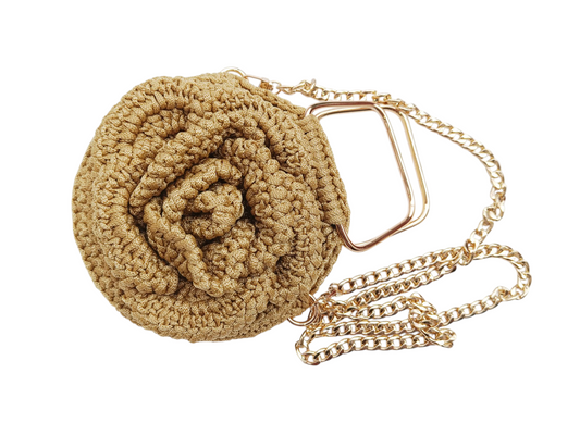 Bolso Flor Hecho a Mano con Diseño Floral Único. Accesorio Boho Chic, disponible en Nordestina.es