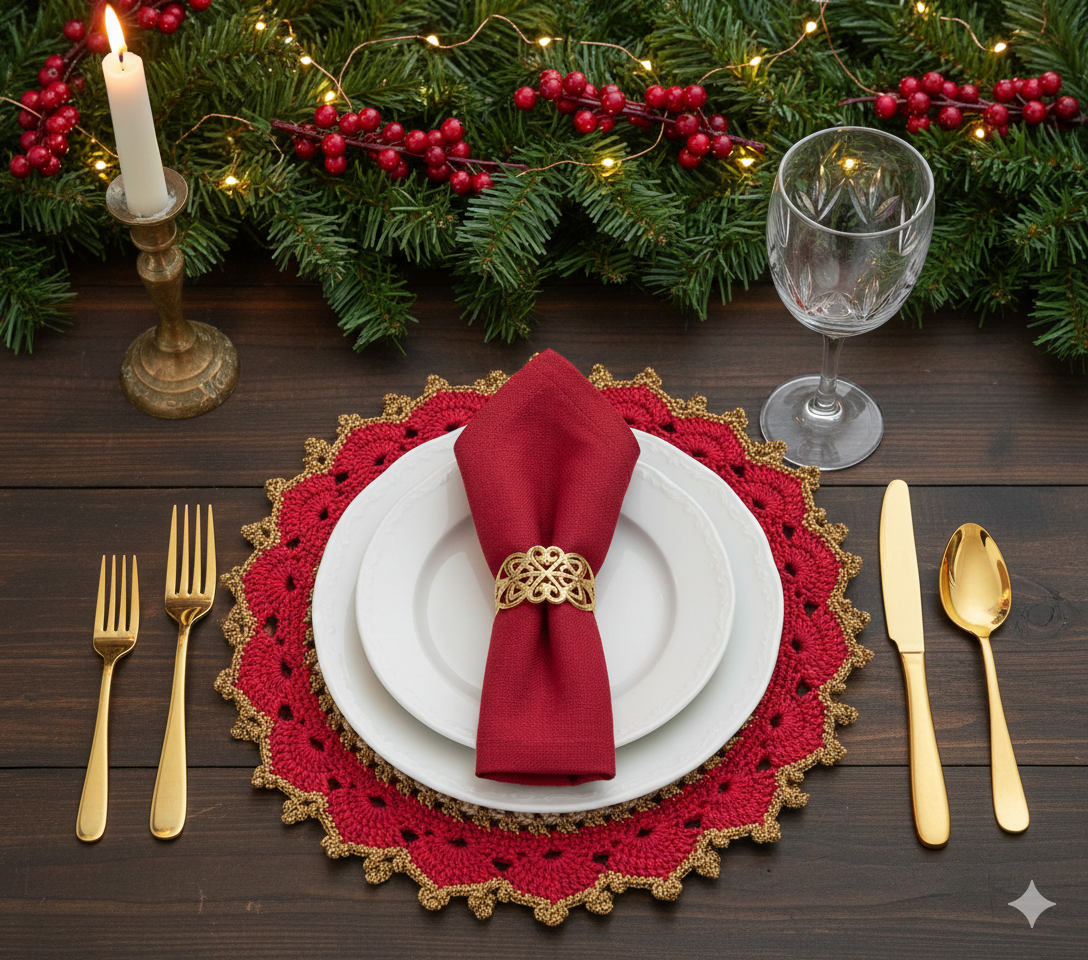 Bajo Plato de Crochet