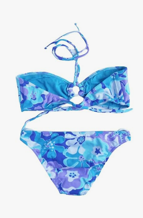 Bikini brasileño bandeau 2 piezas NORDESTINA, con abalorios exclusivos y ajuste ajustable. Hecho de 85% poliamida y 15% elastano, cómodo y sostenible.