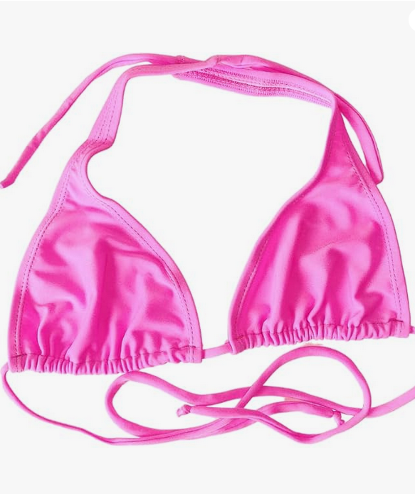 Bikini brasileño 2 piezas NORDESTINA con top triángulo y braguita de talle bajo, forrado y con ajuste personalizado. Hecho con 85% poliéster y 15% elastano, ideal para la playa.